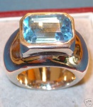 * LONDON BLUE TOPAS 23g 585er Gold *massiv*