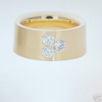 * Designer Bandring 3 BRILLANTEN 0,39 ct