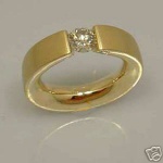 * Designer SPANNRING 0,40 ct BRILLANT 585er Gold