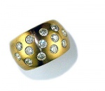 * Bandring 13 Brillanten 0,65 ct 585er Gold