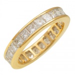 DESIGNER Memoryring 24 Princess Diamanten 2,95 ct