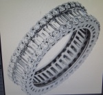 * Faszinierender Designerring Sonderangebo, 2,18 Carat 750er Weißgold