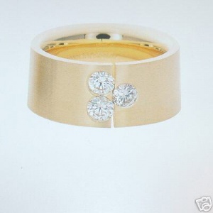 * Designer Bandring 3 BRILLANTEN 0,39 ct