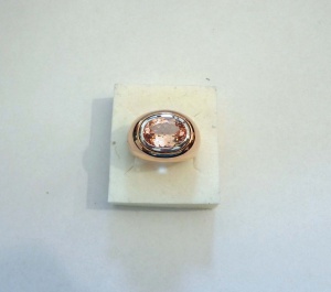 * Exklusiver MORGANIT Ring 4,2 ct 25g 585er Gelbgold