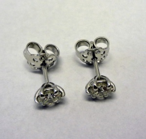 * Elegante Erstklassige BRILLANT Ohrstecker 0,86 ct 750er Weißgold