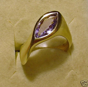 * Exklusiver TANSANIT RING 1,68 Ct 585er Gold