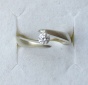 * Geschwungener SPANNRING 0,26 ct BRILLANT