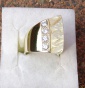 * Designerring 585 Gold 4 BRILLANTEN 0,40Ct